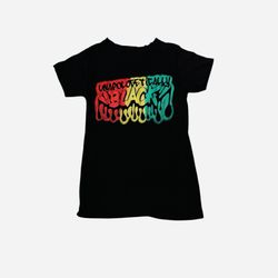 Popular Sports Sz M Junior Women Graphic Tee Black