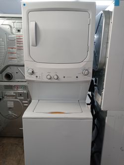GE 27" unitized washer and dryer stack - Free delivery