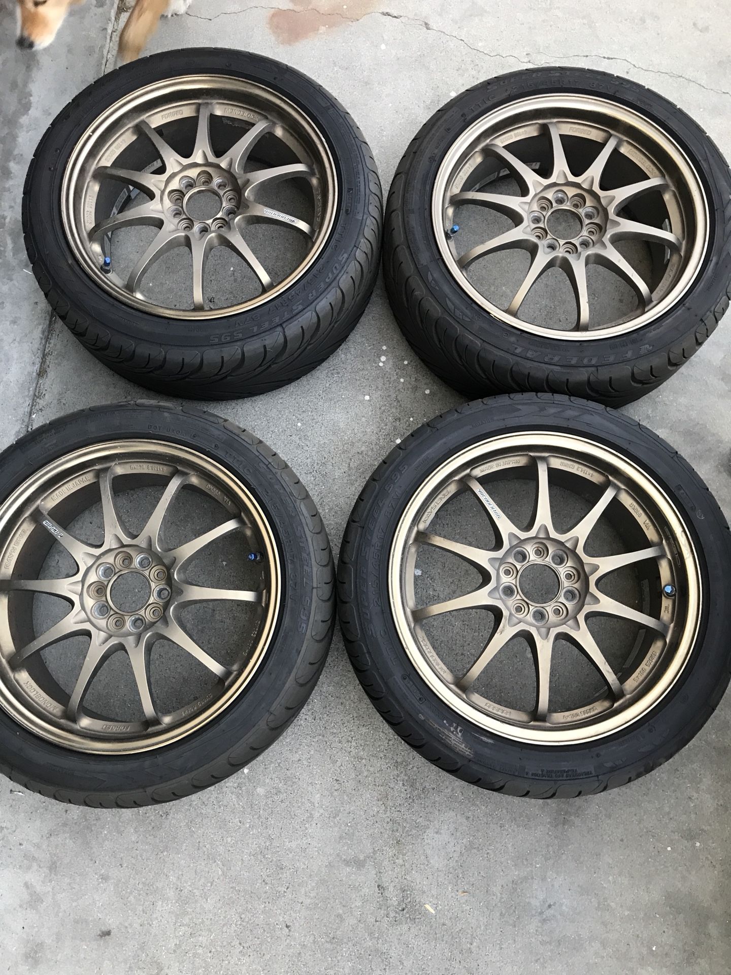 VOLKS CE28 17x7.5 +50 5x100 Subaru wrx gc8