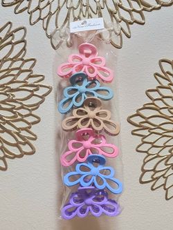 Women's Flower Crown Hair Claw Clips Multicolor