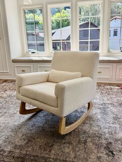 Babyletto / Nursery Works Sleepytime Rocker – Ivory Bouclé Rocking Chair
