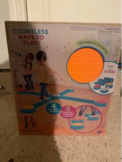 B. Toys Sensory Balance Beam & Stepping Stone Set — Never Opened!