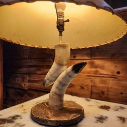 Real Horns Lamp Home Made 