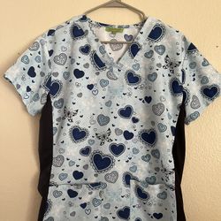 Valentine’s Day Scrub Top