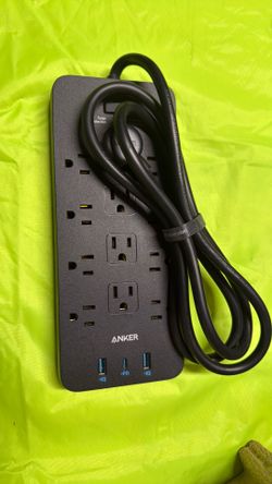 Anker Power Strip Surge Protector 12 Outlets + USB-C PD + 2 USB Ports (5ft Cable) 