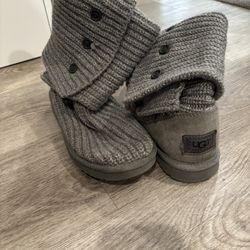 Gray Knitted UGG S 7