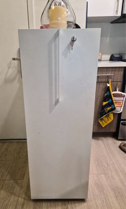 Scandanavian Designs White Storage Container with Key