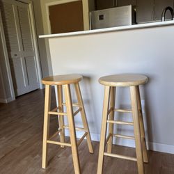 30” Wooden Barstools