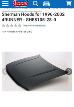 96-02 Toyota 4runner hood
