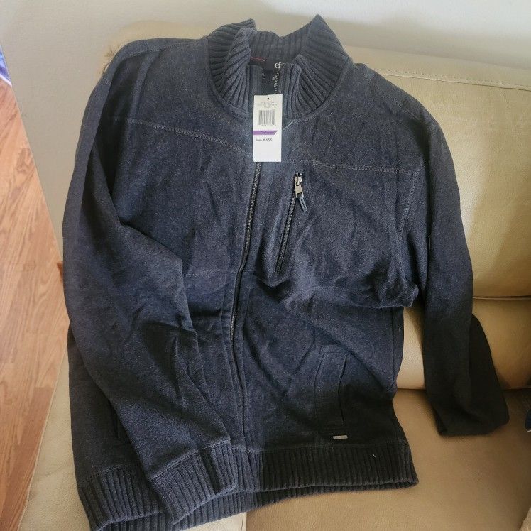 NEW
Calvin Klein Jacket Mens XXL Mock Neck Sweater Long Sleeve Full Zip