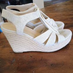 Michael Kors Josephine Wedge Heels, Size 9