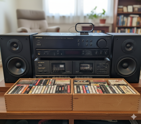 Optimus Prof Series Music System Stereo, Turner Amplifier Speakers Player Recorder