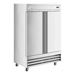 Avantco Reach-In Freezer 54" Stainless Steel Two Section Solid Door