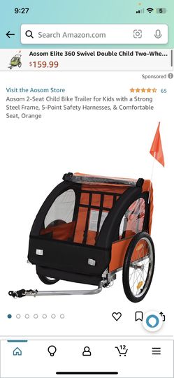 2 Seat bike Tralier For Kids