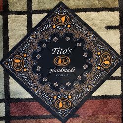 Tito's Handmade Vodka Promo Bandana Black & Orange