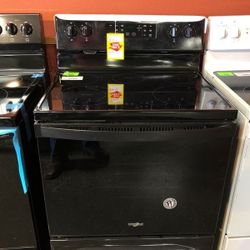 Whirlpool Electric Range Stove Black