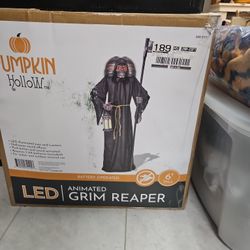 Battery Operated Grim Reaper 6' In Original Box 