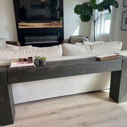 Reclaimed Beam Console Table