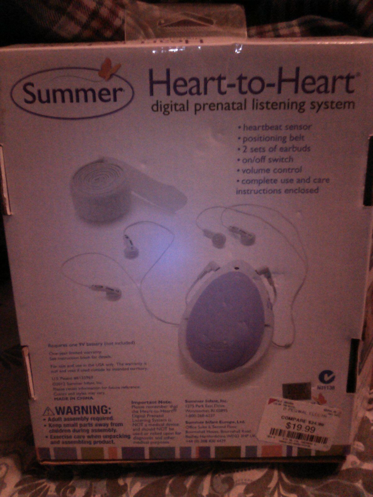 Digital prenatal listening system
