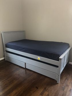 Two in One FullSize Bed with Drawers