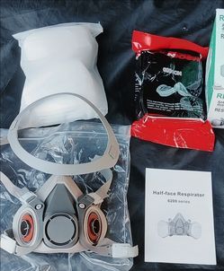 Half-Face Respirator 6200 Series with Filters $20