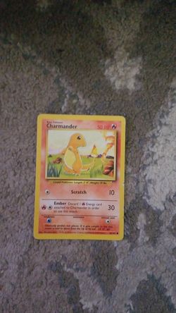 Charmander pokemon card