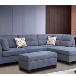 Light Blue Sectional Sofa