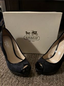 Black Coach Heels