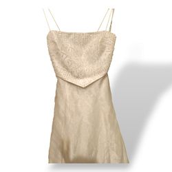 VTG Morgan & Co Party/Formal Dress Sequins Tulle Satin Sz 5/6 Romantic Fairy Ivory