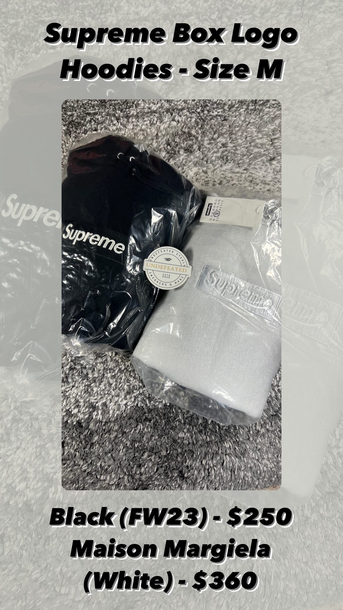 Supreme Box Logo Hoodies Size M