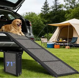 71" Folding Dog Ramp for SUV, Car & Truck – 250 lb Capacity