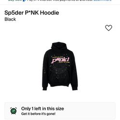 Spider pink Hoodie 