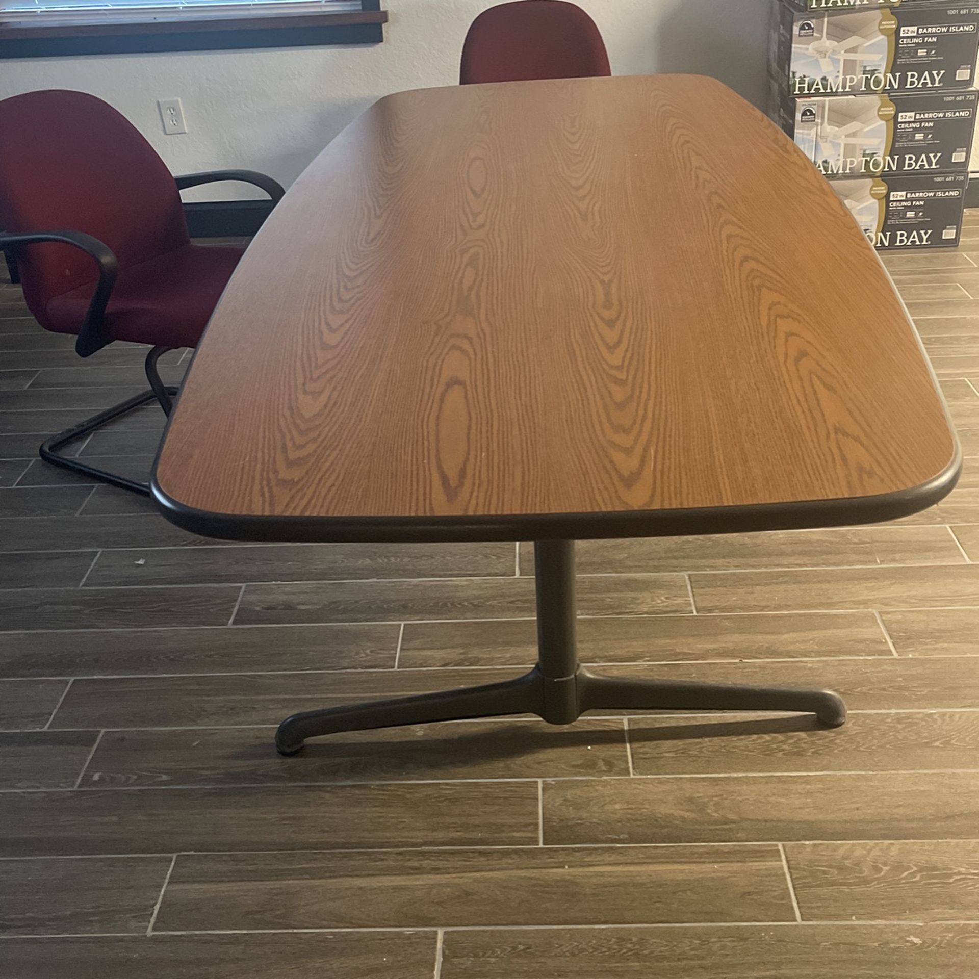 Long Conference Table 8 Feet Long 4 Feet Across Great Condition No Scratches