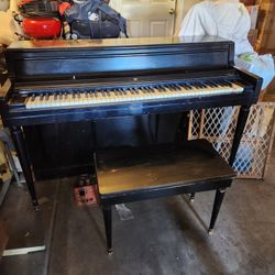 Piano With Stool