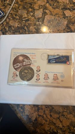 Apollo-Soyuz 1975 First Day Cover with Medal