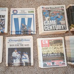 Chicago Cubs  Entire Collection 2016 Chicago Cubs Baseball World Series  Newspapers. 95 Total Papers  own this great collection piece of history makes