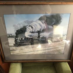 Large Train Framed Print Sierra Railroad Wall Art