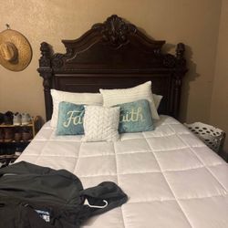 Queen Bed Frame Solid Wood 