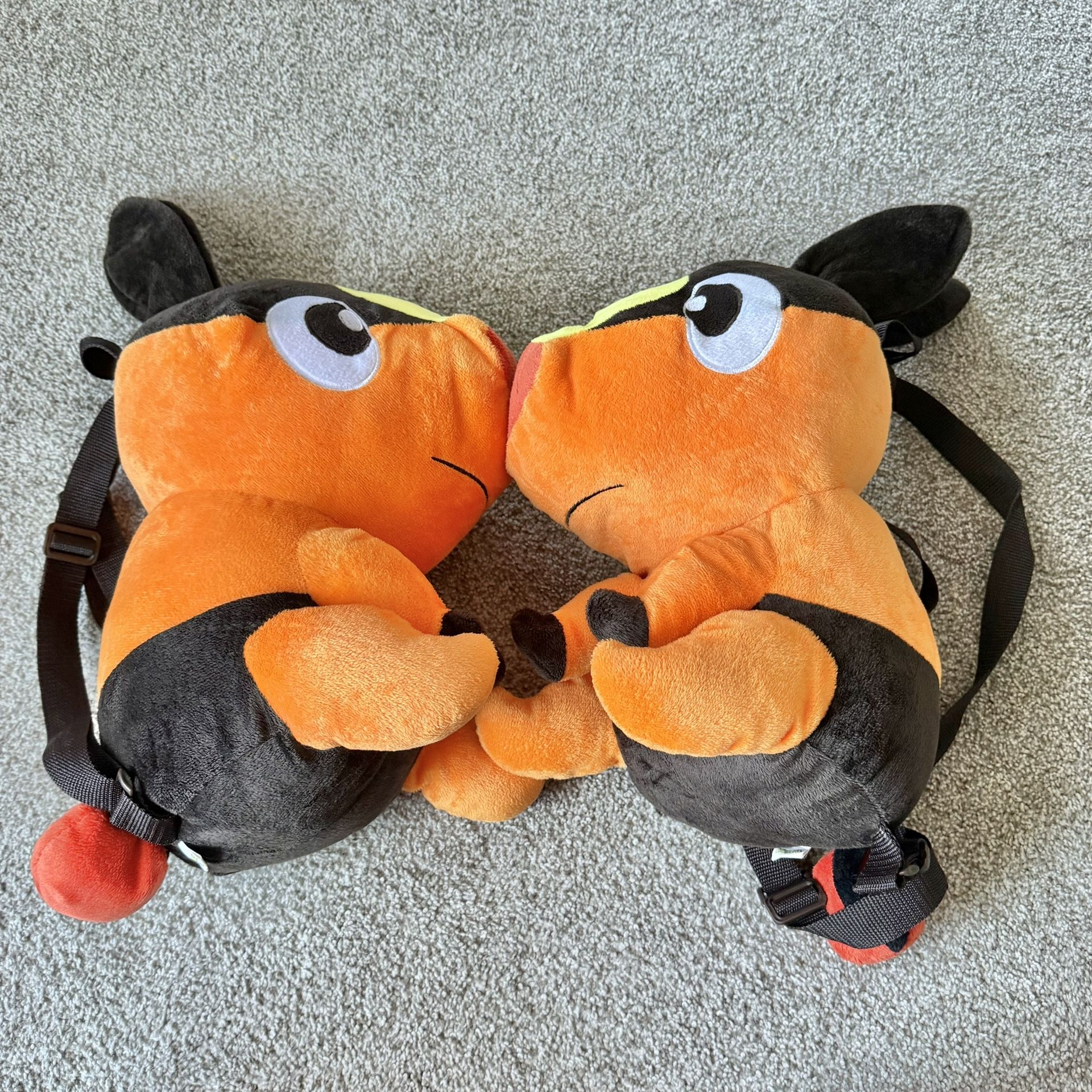 Pokémon Tepig Backpack Plush W/ Zipper & Straps