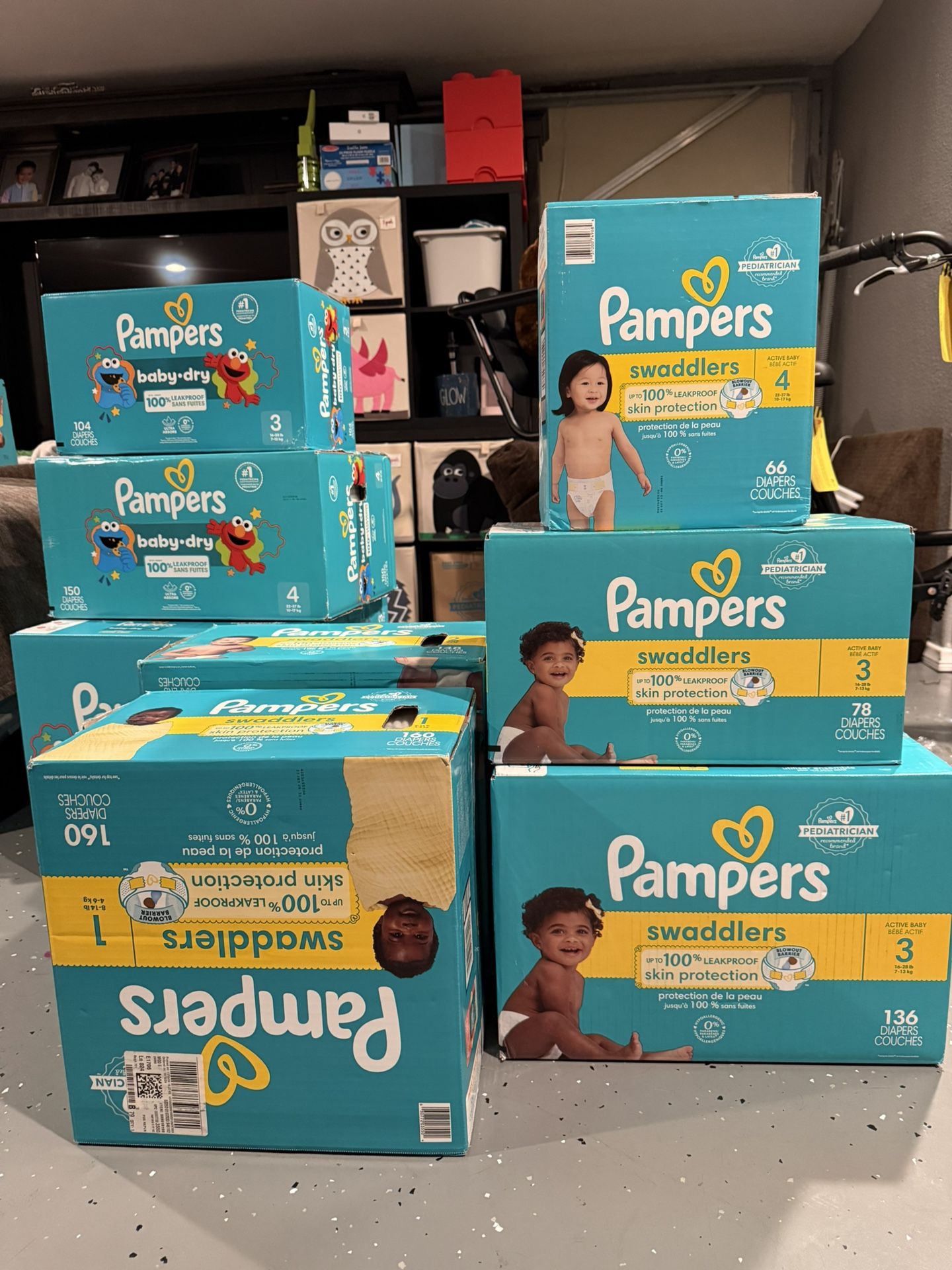 Pampers Swaddlers Baby dry