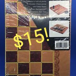 Backgammon Chess Checkers Game