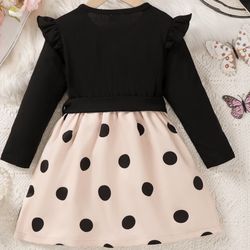 4T Polka Dot Dress / 5T Light Blue Polka Dot Dress