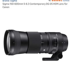 Sigma EF 150-600 Lens