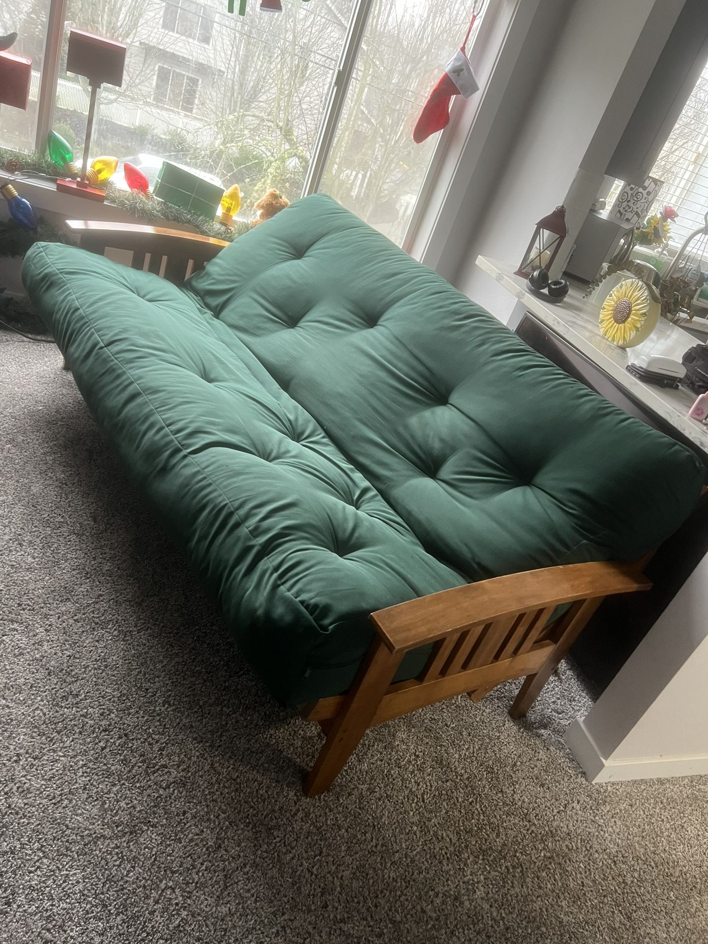 Forest Green Futon