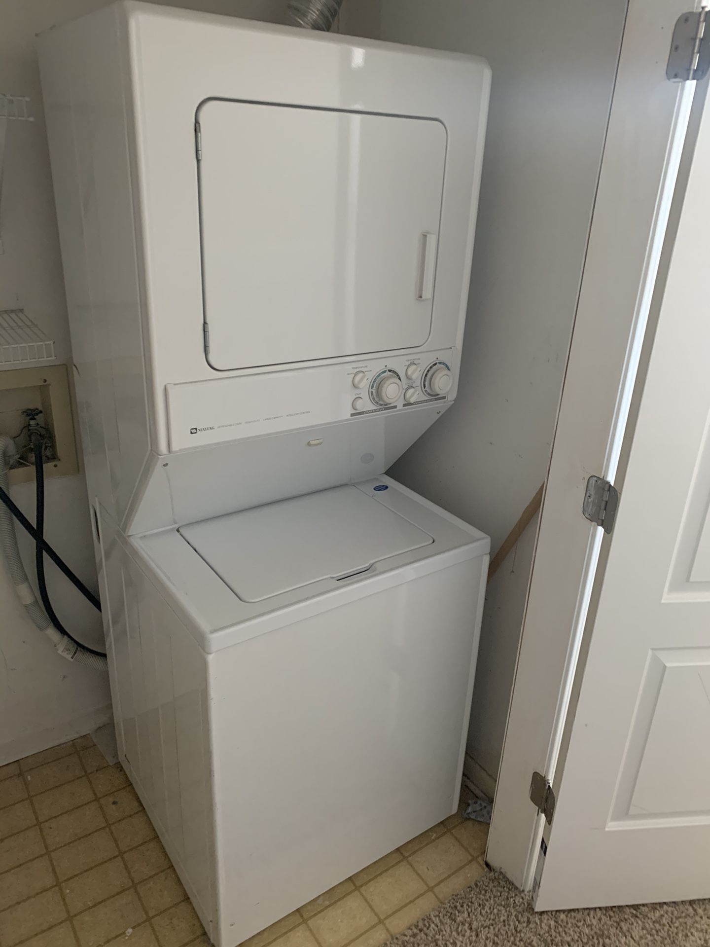 Maytag stackable washer/dryer