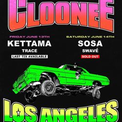 CLOONE FRIDAY TICKETS 