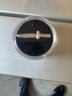 Silver Knife in Display Case 2 gram .999 silver