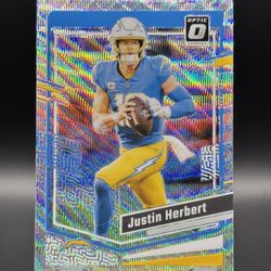 Justin Herbert Donruss Optic Wave 9/300 Card Football Chargers 