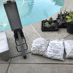 Semi truck Snow chains and Chain hangers.