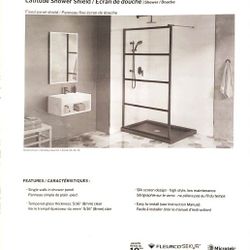 Shower Panel  Matte Black